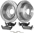 Rear Brake Disc Rotors and Pads Kit for Ford F-150 (2004–2023)