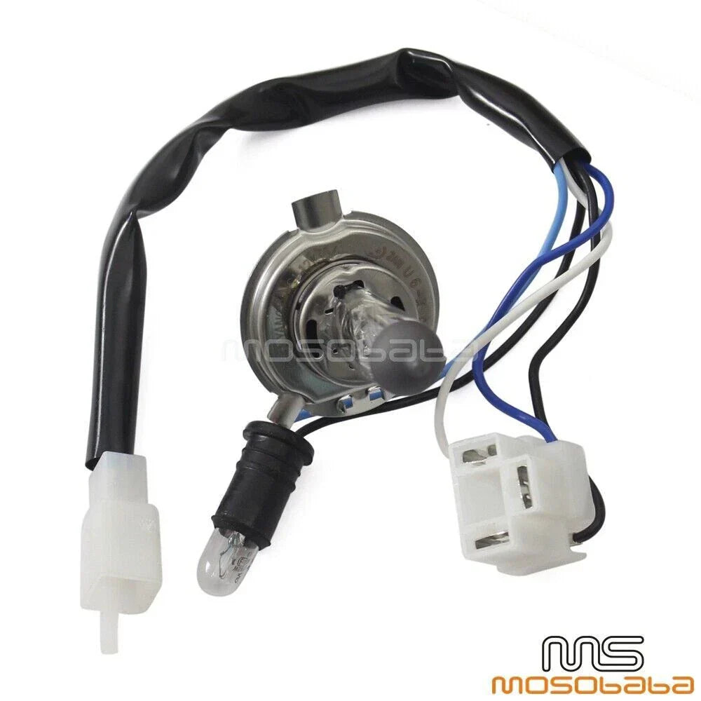 White Headlight Lamp for Honda CR250, Suzuki DR100, DR200 (1990-2007)