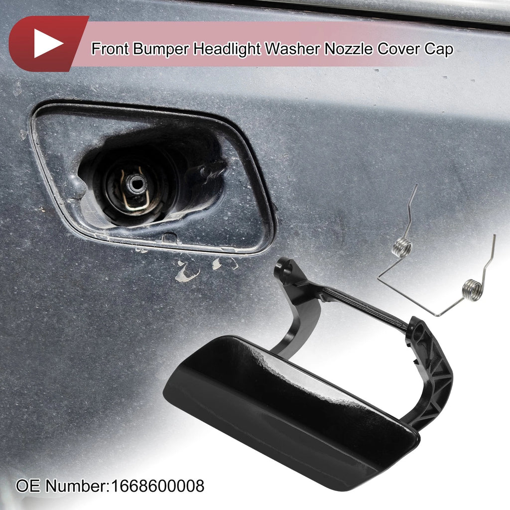 Front Left Washer Nozzle Cover Cap for Mercedes-Benz GL350 (2013–2016) Black