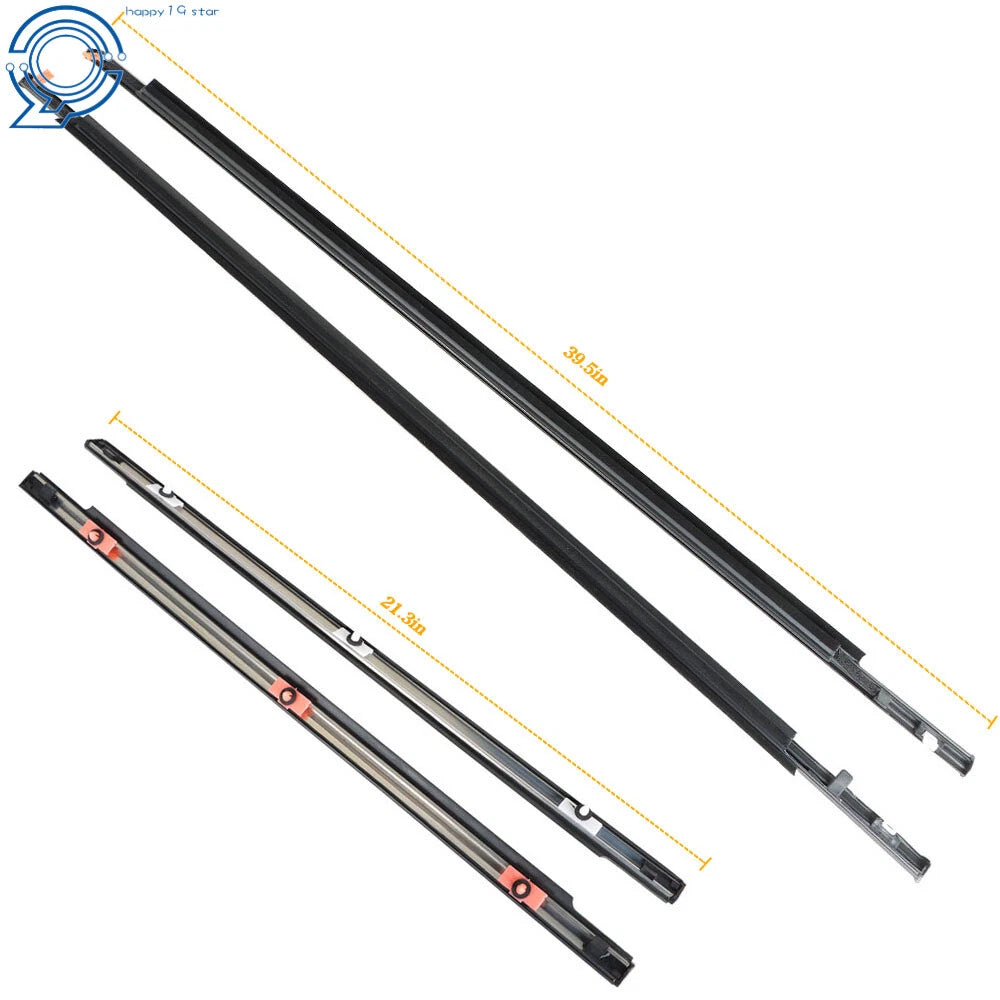 Set of 4 Door Belt Molding Weatherstrip for Toyota FJ Cruiser (2007–2014)