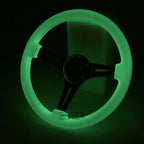 NRG 350MM Classic Racing Steering Wheel for Universal Fit (Glow-in-the-Dark)