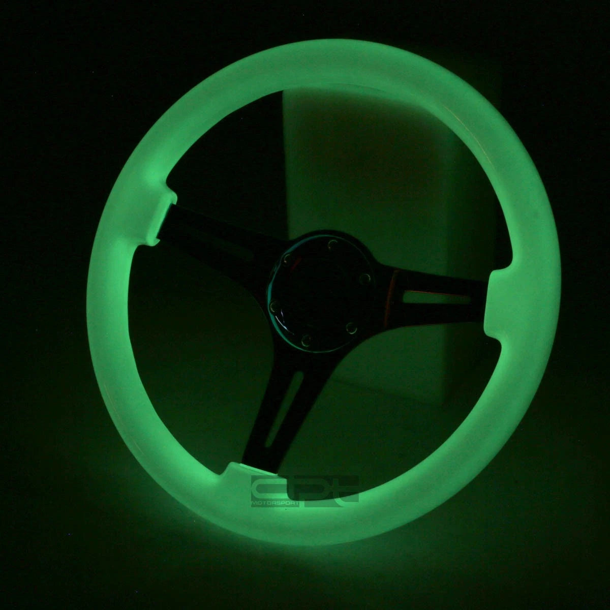 NRG 350MM Classic Racing Steering Wheel for Universal Fit (Glow-in-the-Dark)