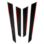 4x Carbon Fiber Interior Door Panel Covers for Mercedes-Benz W204 (2007-2014)