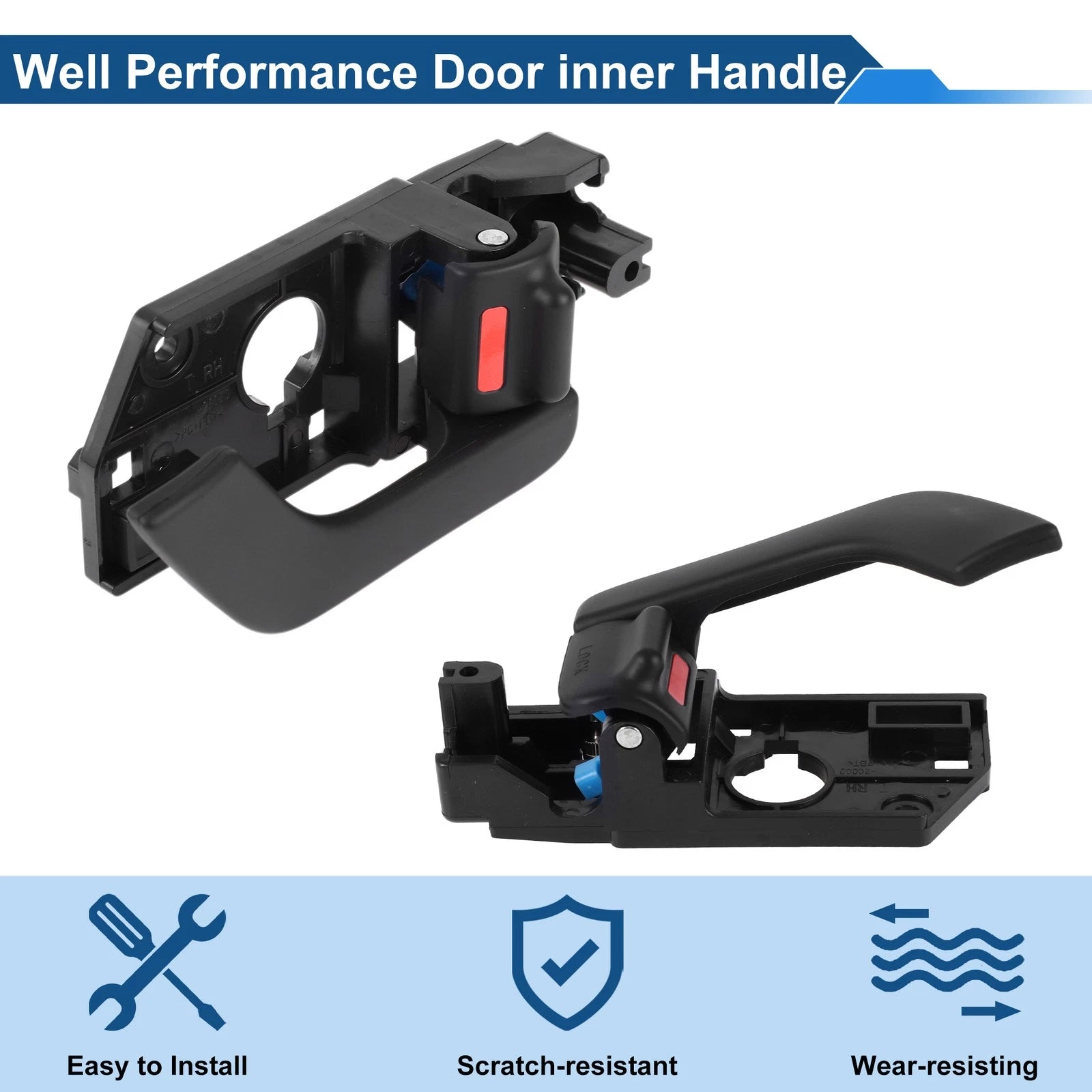 Front Driver Side Interior Door Handle for Hyundai Tiburon (2002–2008) No. 826202C000