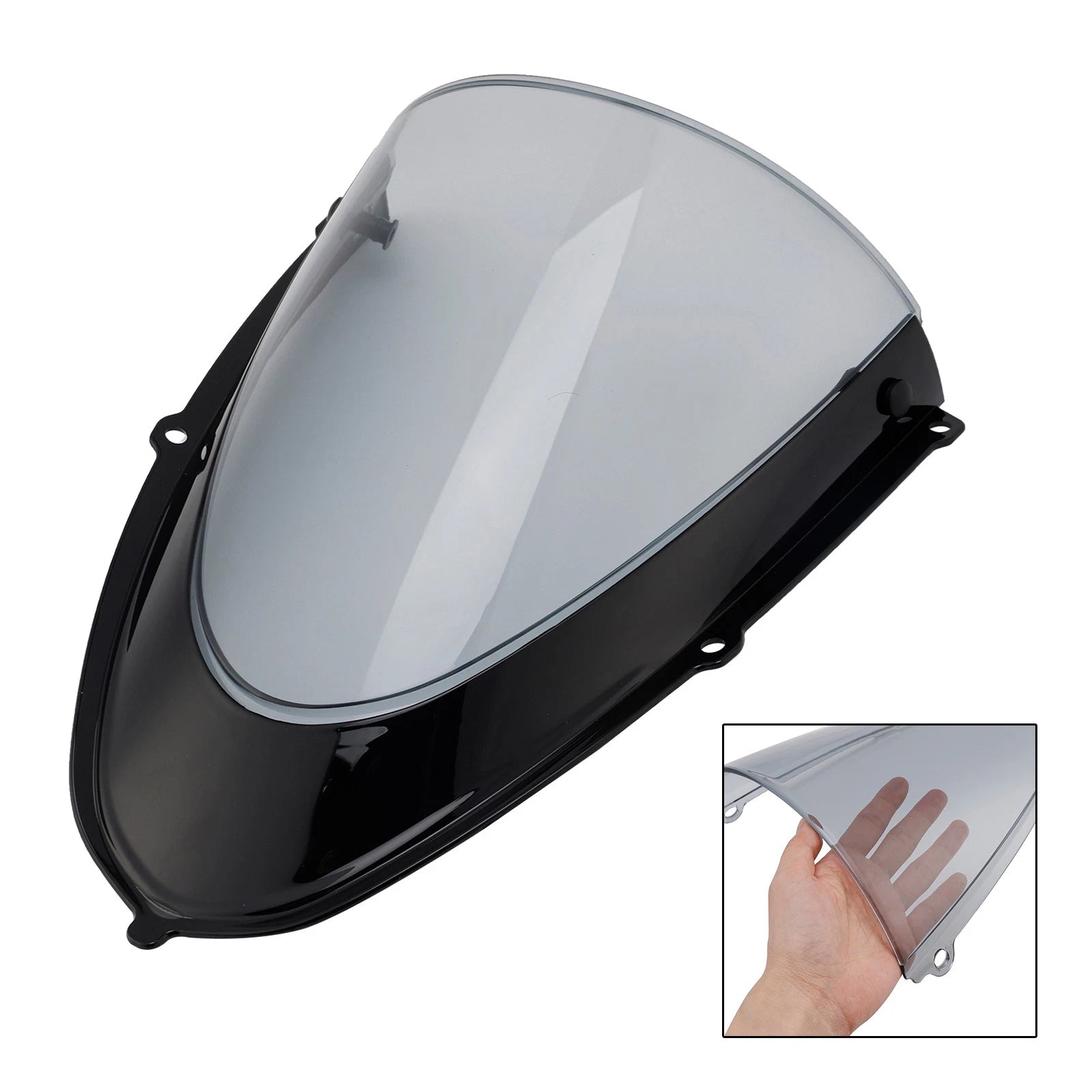 Headlight Fairing Windshield for Aprilia RS 660 (2020–2024) Gloss Black/Gray