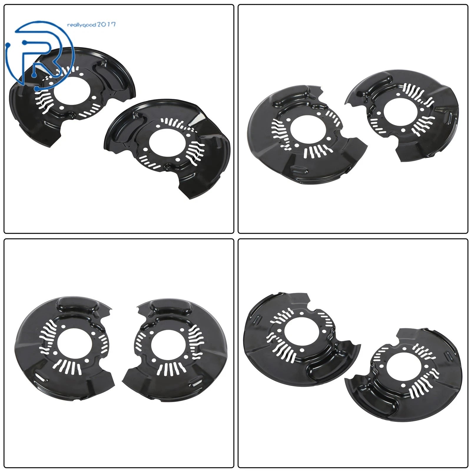 Pair of Front Brake Dust Shields for Toyota Tacoma (2005–2023)