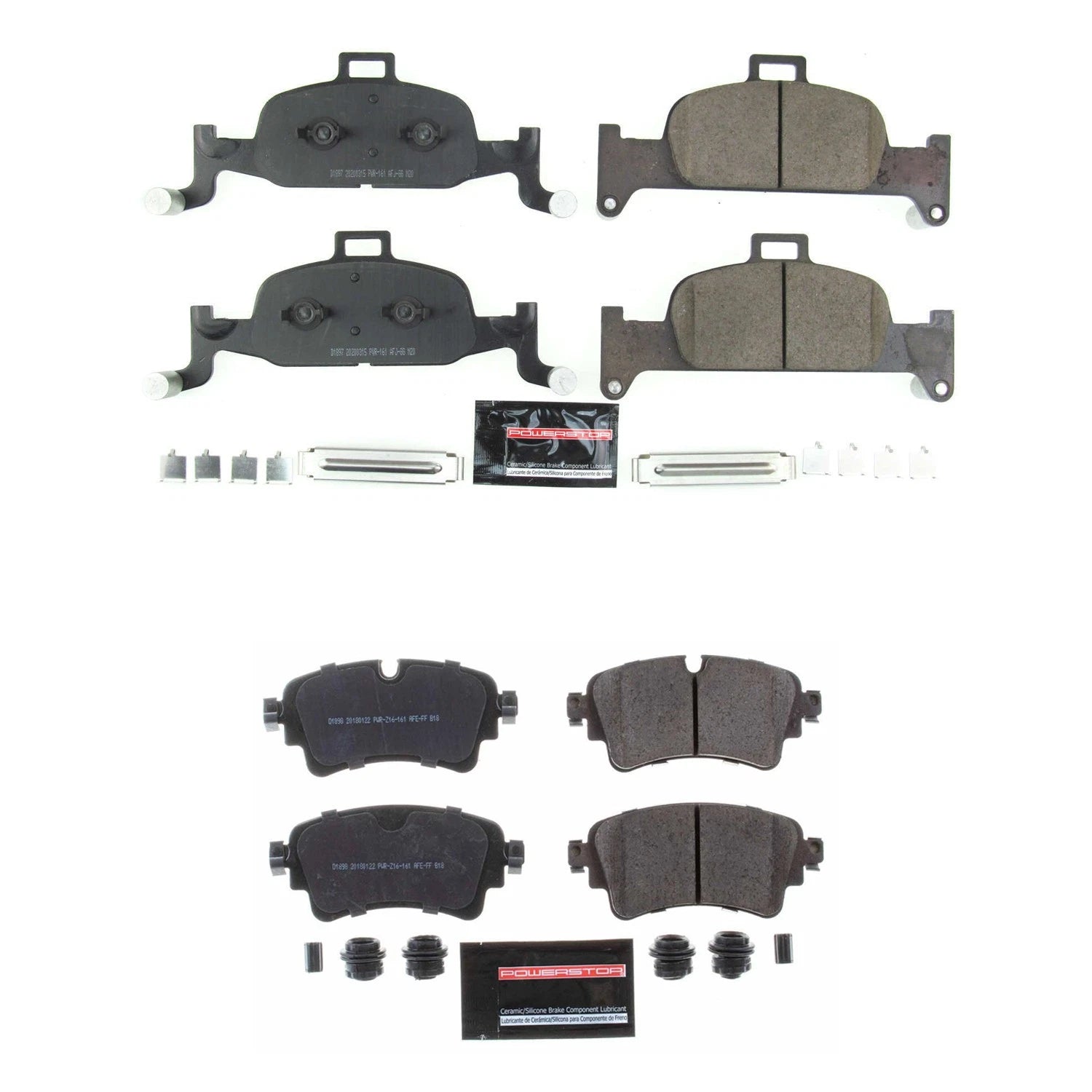 PowerStop Z23 Carbon-Fiber Ceramic Disc Brake Pads Kit for Audi A4 Quattro (2002–2008)