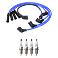 NGK 7mm Wire Set & Denso Platinum Spark Plug Kit for Mazda 626/MX-6/Probe (1990–1997)
