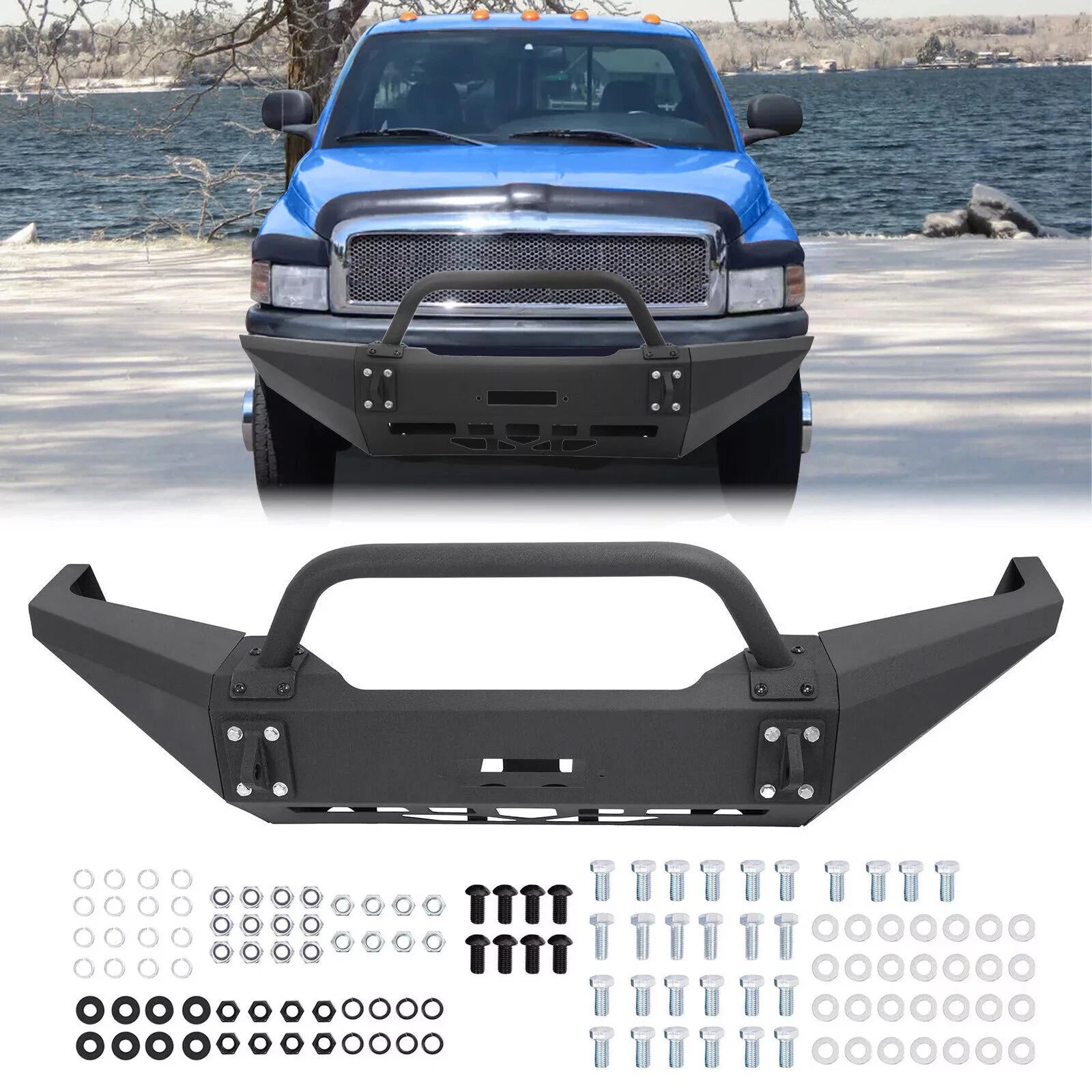 Bumper Assembly for Dodge Ram 1500 2500 (1994–2002) Powder Coated