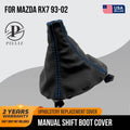 Manual Shift Boot for Mazda Miata RX7 (1993–2002) Black Blue Stitch