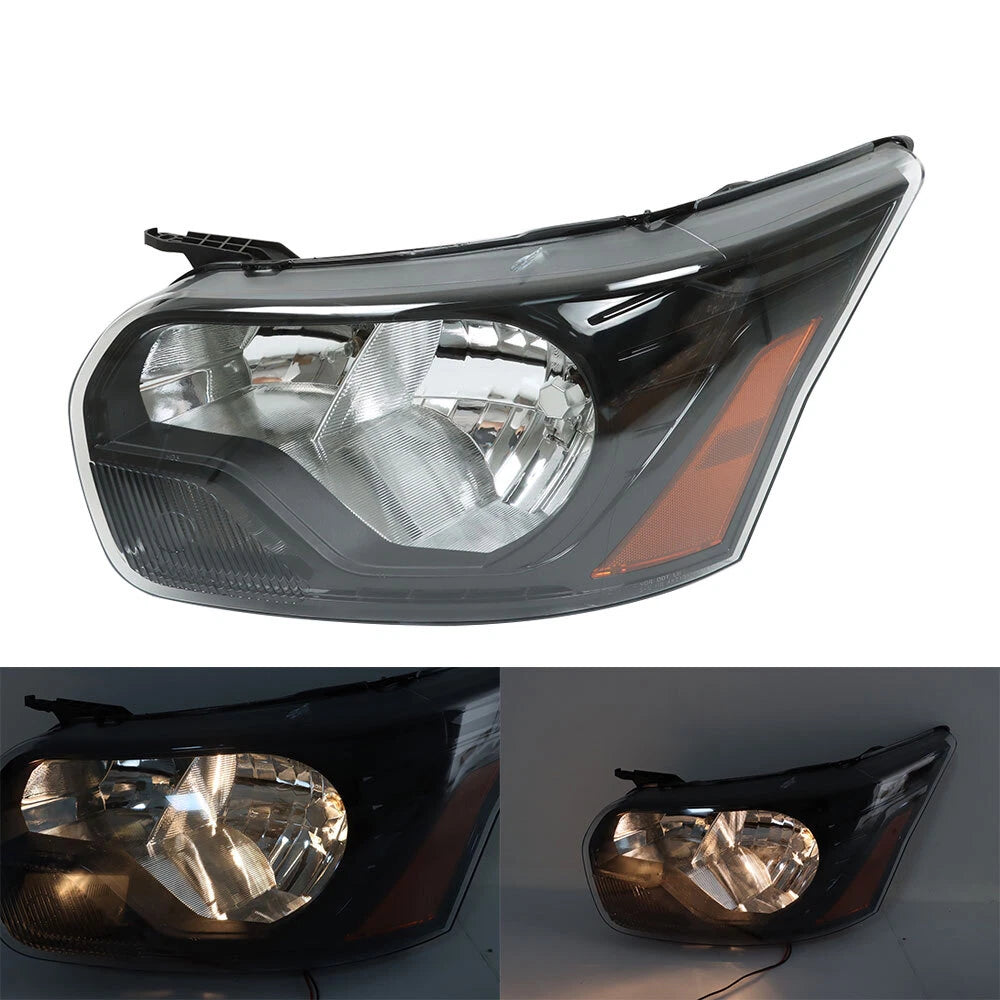 Headlight Assembly for Ford Transit (2015–2021) Black Housing Clear