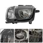 Set of 2 Front Headlight Assemblies for Chevy Camaro (2010–2013) Clear Lens