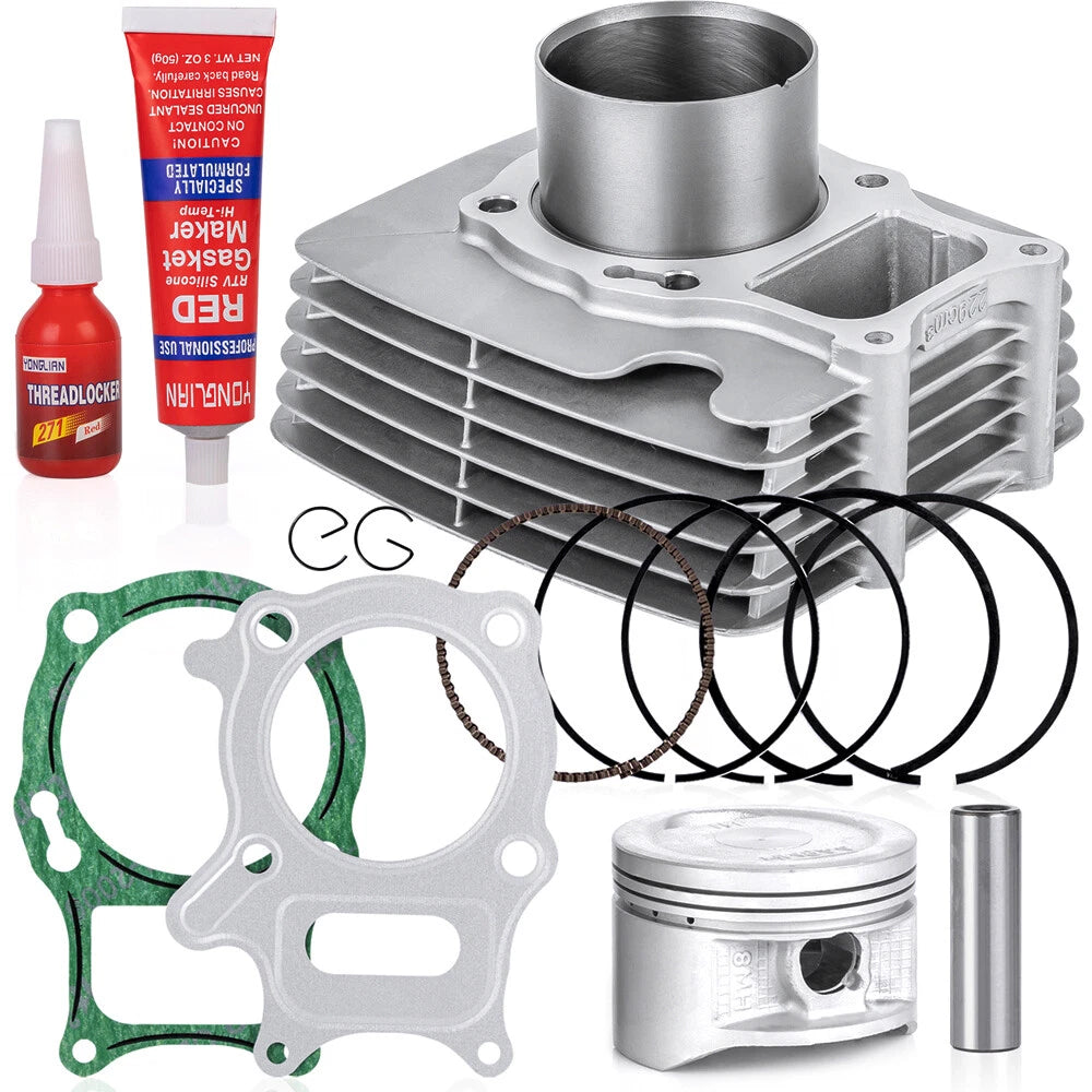 Top End Cylinder Piston Gasket Kit for Honda Recon 250 TRX250 (2002–2004)