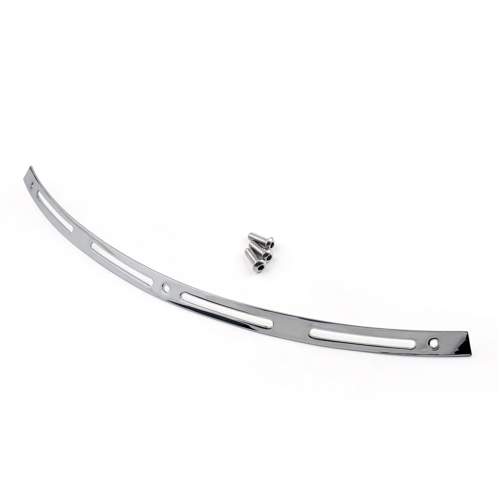 Chrome Slotted Batwing Windshield Trim for Street Touring (1996–2013) #2
