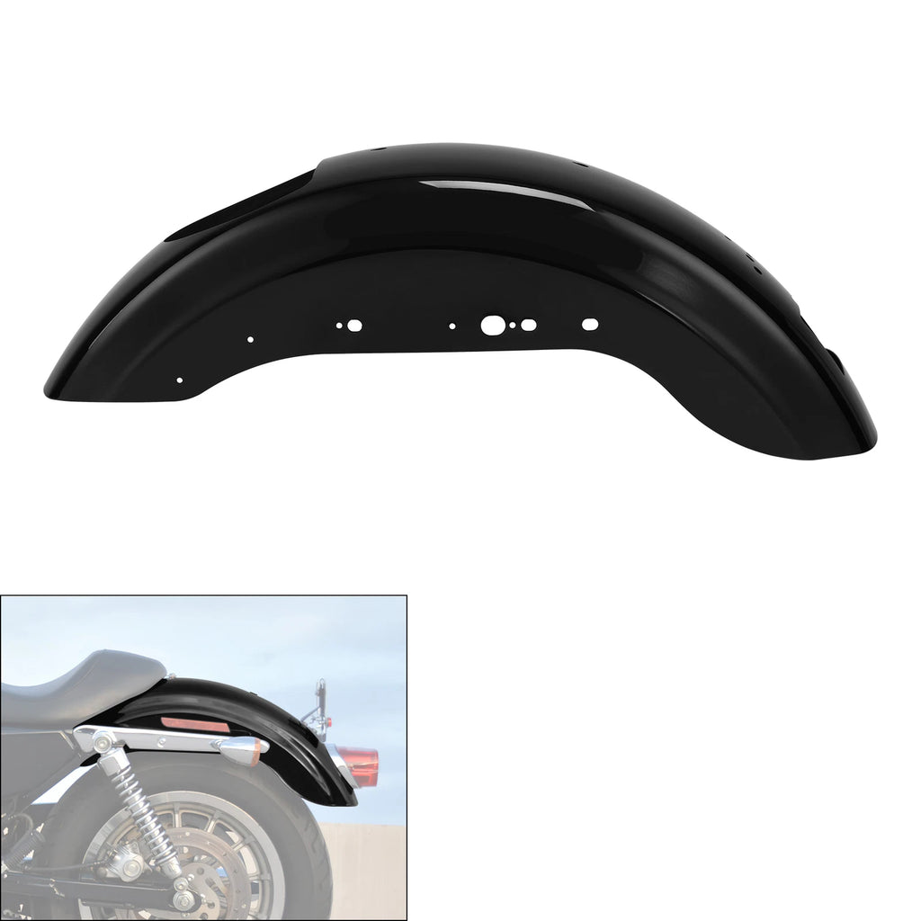 Gloss Black Rear Fender for Harley Sportster XL883 1200 Custom 48 72 (2007–2009)