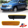 2X Amber Side Marker Reflector Signal Light Lens for Chrysler Pacifica (2004–2008)