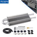 2X Universal Aluminum Remote Transmission Oil Cooler Radiator Kit