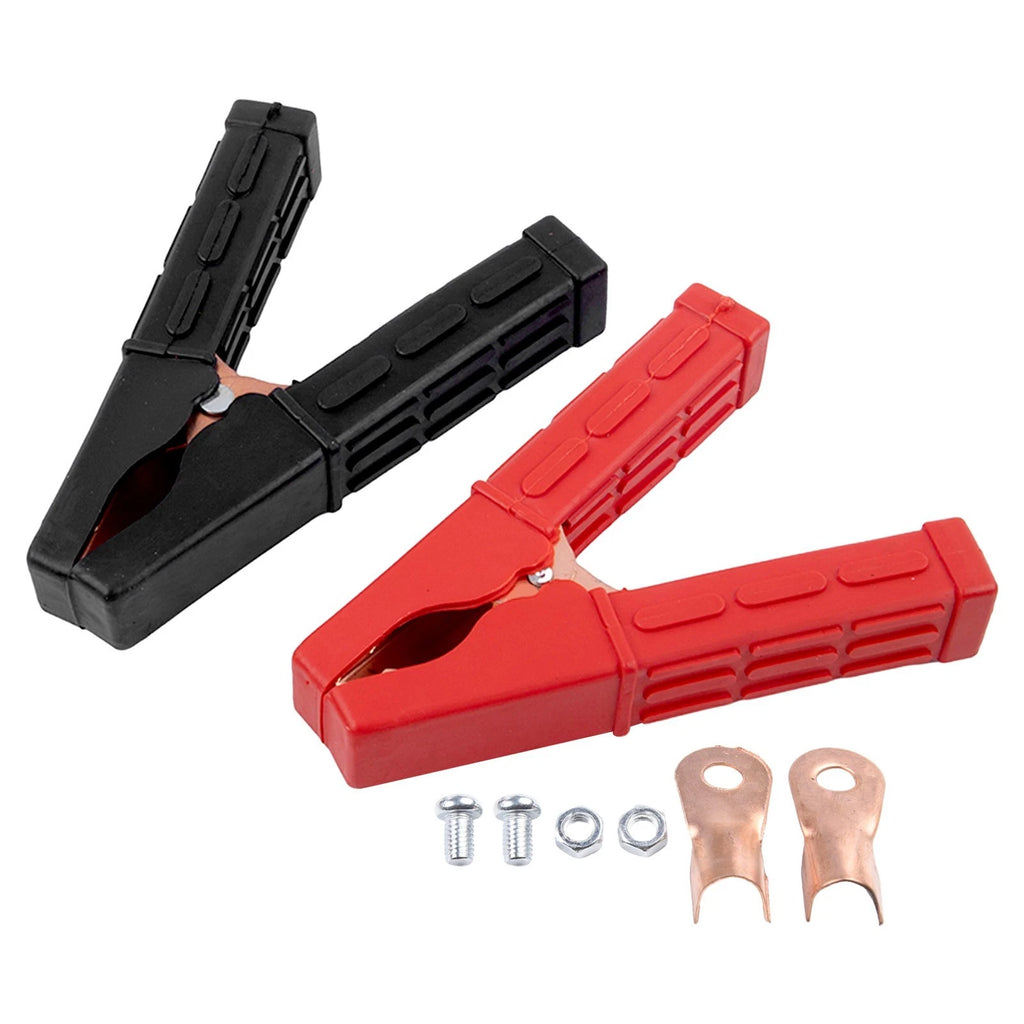 Set of 2 Heavy Duty Car Battery Clamps for Universal Use