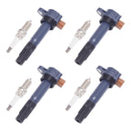 4x Ignition Coil and Spark Plug for Suzuki Grand Vitara (2009–2013)
