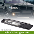 1 Pc Right Side Marker Light Cover for BMW 528i (2011–2016) 63137154170 Black