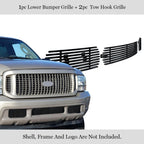 Stainless Black Billet Grille for Ford Excursion F250 SD (2000-2004)