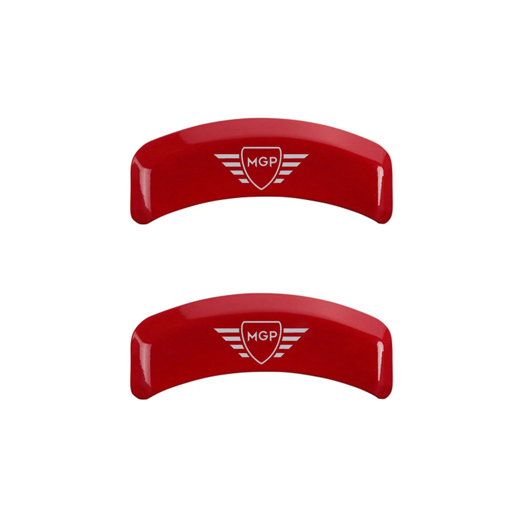 Red Caliper Covers Set of 4 with Silver MGP Logo for 1997 Mazda Miata