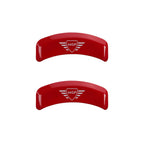 Red Caliper Covers Set of 4 with Silver MGP Logo for 1997 Mazda Miata