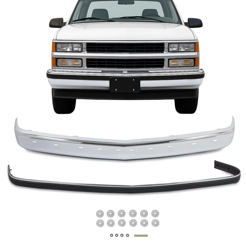 Front Bumper Kit Chrome for Chevrolet GMC C/K 1500 2500 3500 Yukon (1988–2000)