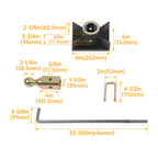 Gooseneck Hitch Kit for Universal Flat Beds (30,000 lbs, 2-5/16" Ball)