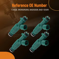 Set of 4 Fuel Injectors for Hyundai Sonata L4 (2006–2007)
