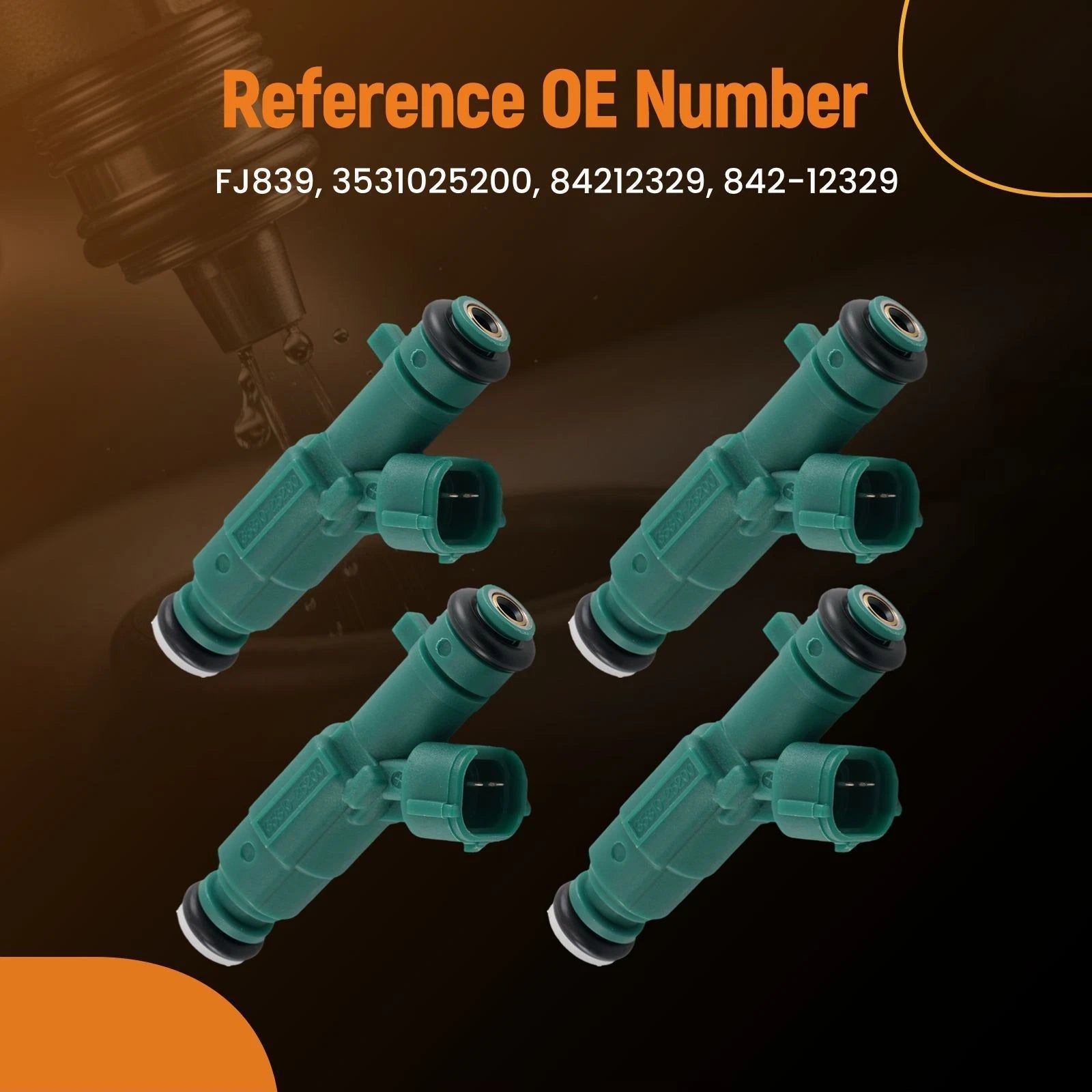Set of 4 Fuel Injectors for Hyundai Sonata L4 (2006–2007)