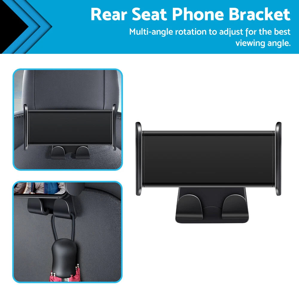 iPad Holder Rear Back Seat Phone Mount for Tesla Model 3/Y (2017–2023)