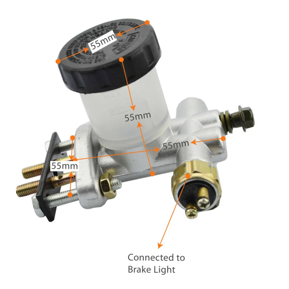 Hydraulic Brake Master Cylinder for Go Kart Buggy ATV Quad Bike (125-250cc)