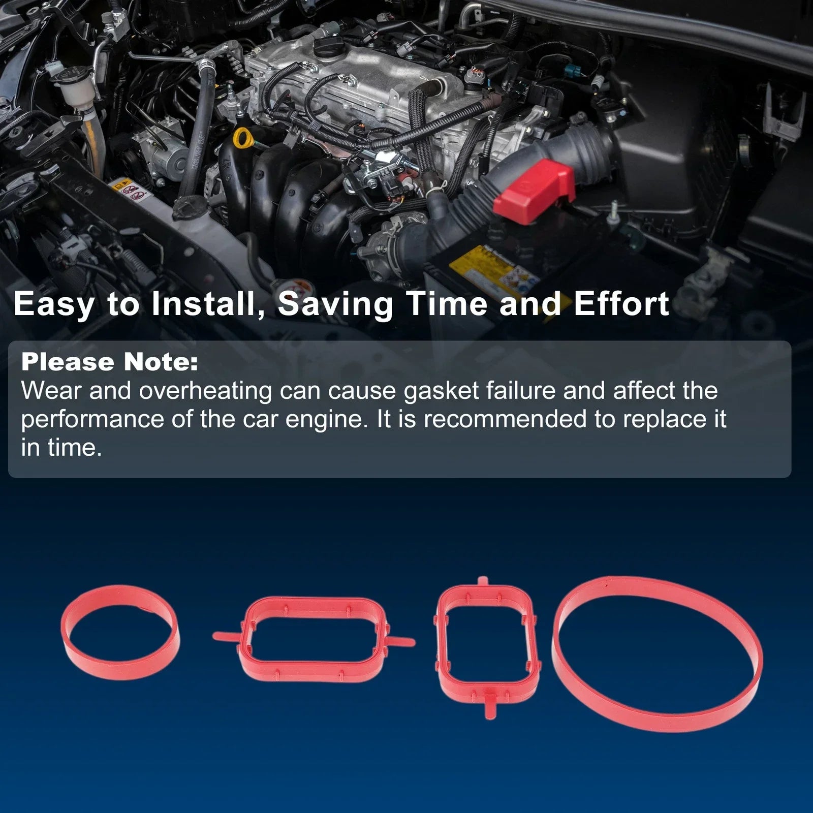 Intake Inlet Manifold 3.0L Gaskets Seals for BMW X5 (2009-2013)