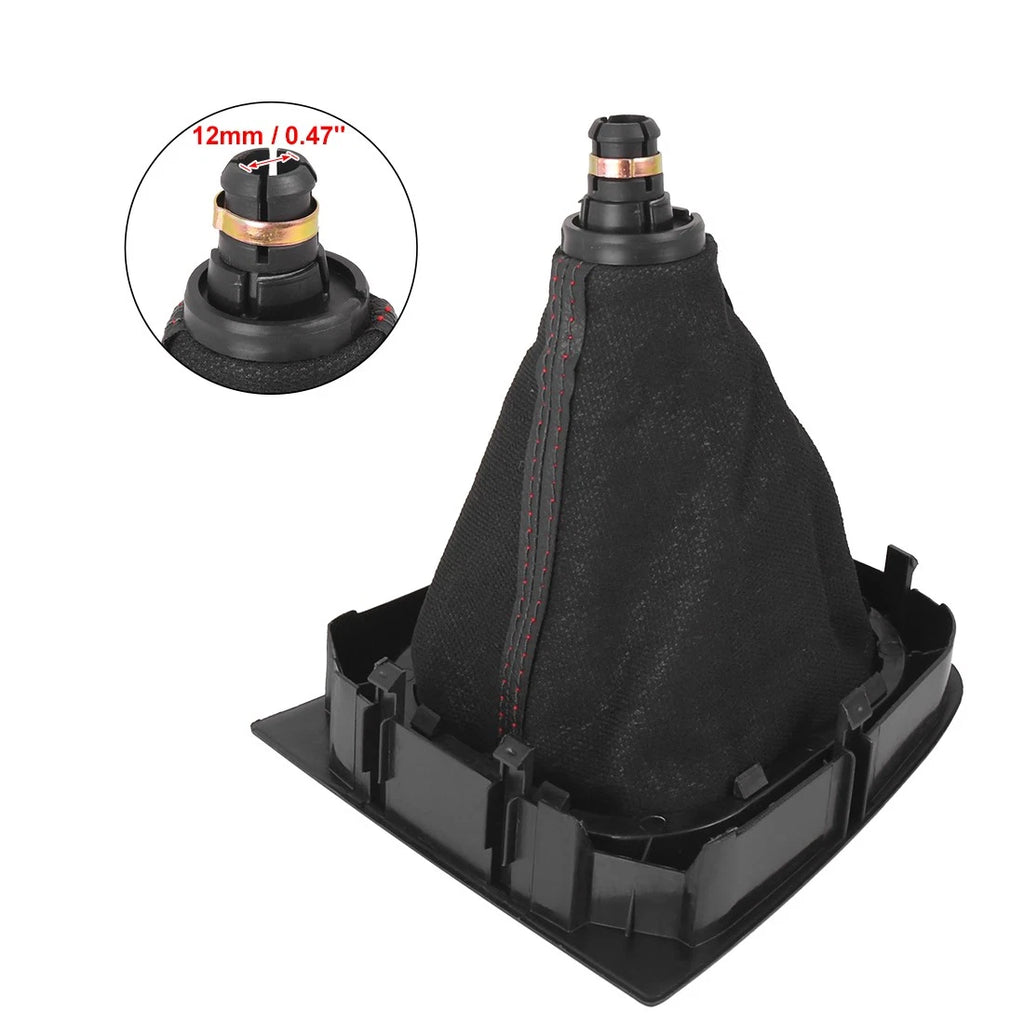 5 Speed Gear Shift Knob Gaiter Boot Cover Black for Volkswagen Jetta Golf (2005–2023)