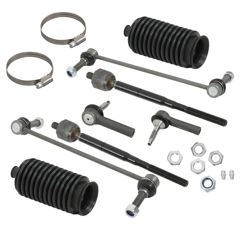 10X Front Lower Control Arms Sway Bars Tie Rods for Ford Flex Lincoln MKT (2013-2017)