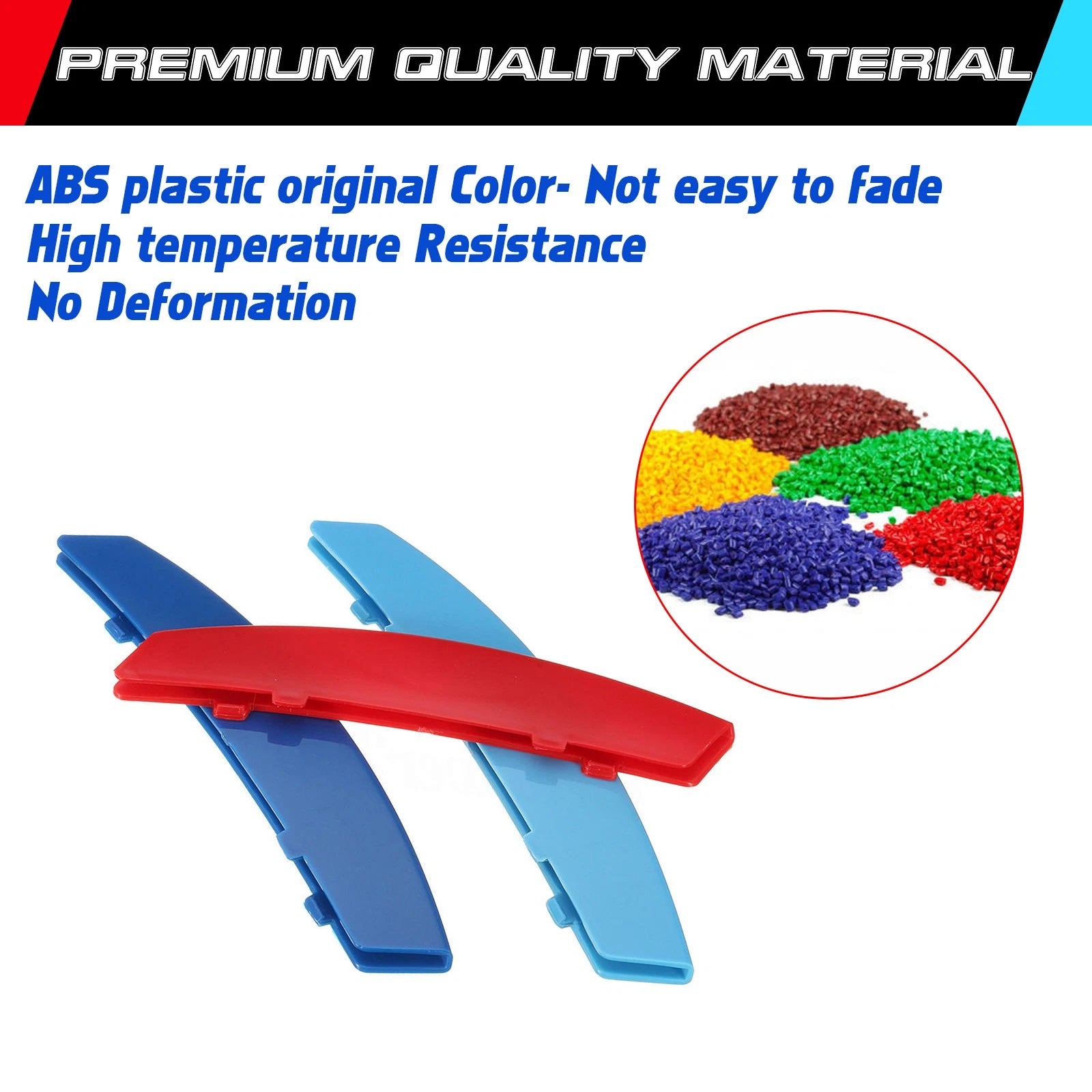 Tri-Color Grille Insert Trim for BMW E60 5 Series (2004-2010)