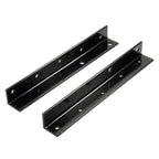 2X Black Battery Box Mounting Brackets for Peterbilt 375/378/379/385 (1988–2010)