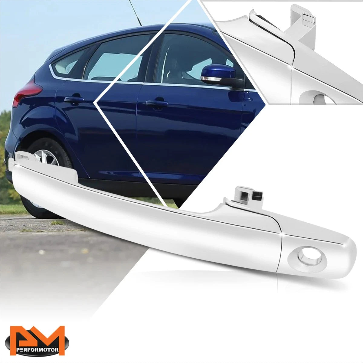 Front Left Door Handle w/ Keyhole for Ford Focus (2008–2011)