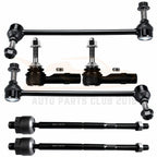 Set of 6 Front Inner Outer Tie Rods Sway Bars for Lincoln MKS MKT (2010–2012)