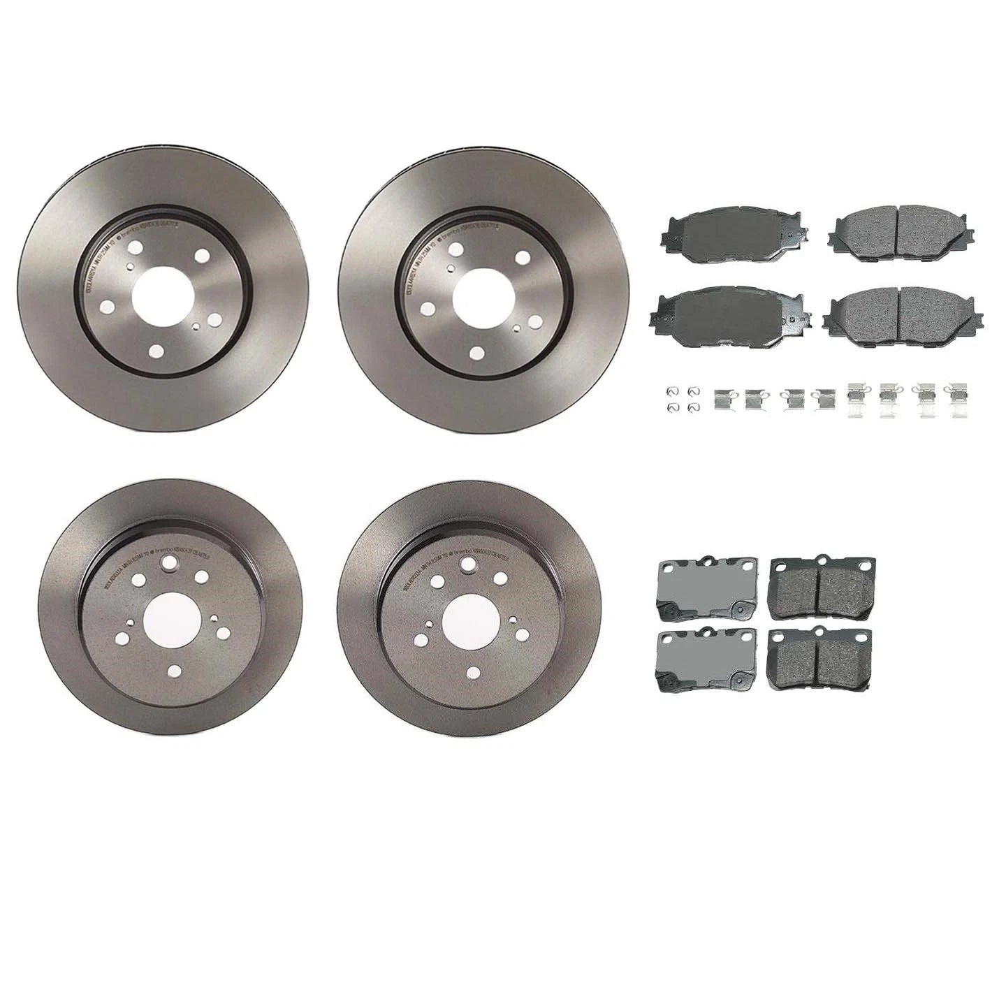 Brake Kit with Disc Rotors & Ceramic Pads for Lexus IS250 (2006–2013)