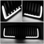 LED DRL Vertical Mesh Front Bumper Grille for Ram 1500 2500 3500 (2002–2005)