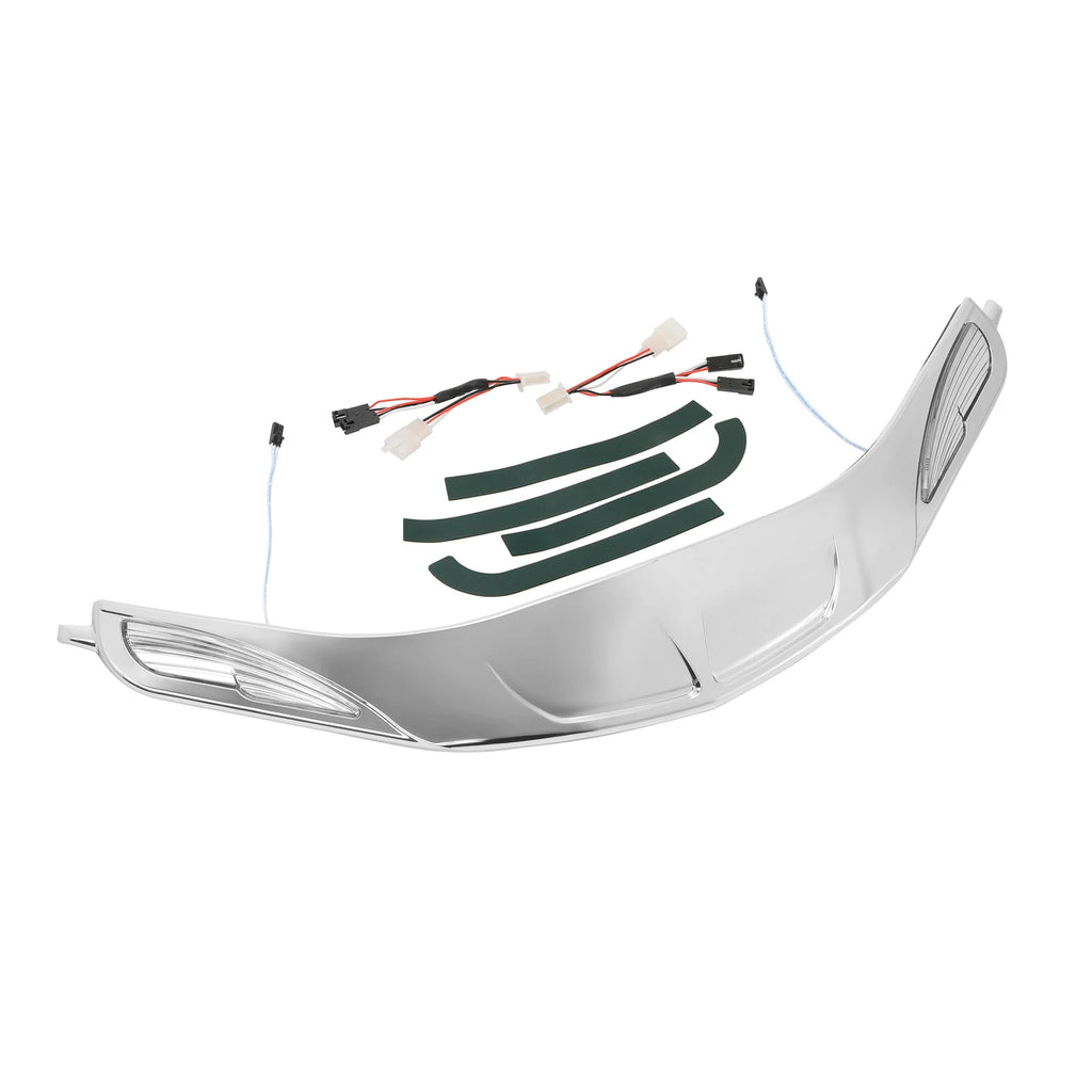 Chrome Windshield Trim Light for Honda Goldwing 1800 (2001–2017) F6B (2013–2017)
