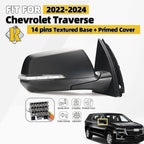 Side Mirror for Chevy Traverse (2022–2024) w/ Turn Signal, BSD, Camera, 14pin Right