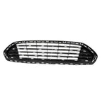 Front Upper Grille Replacement Gray Matte Polypropylene for Jeep Wrangler JK (2007–2018)