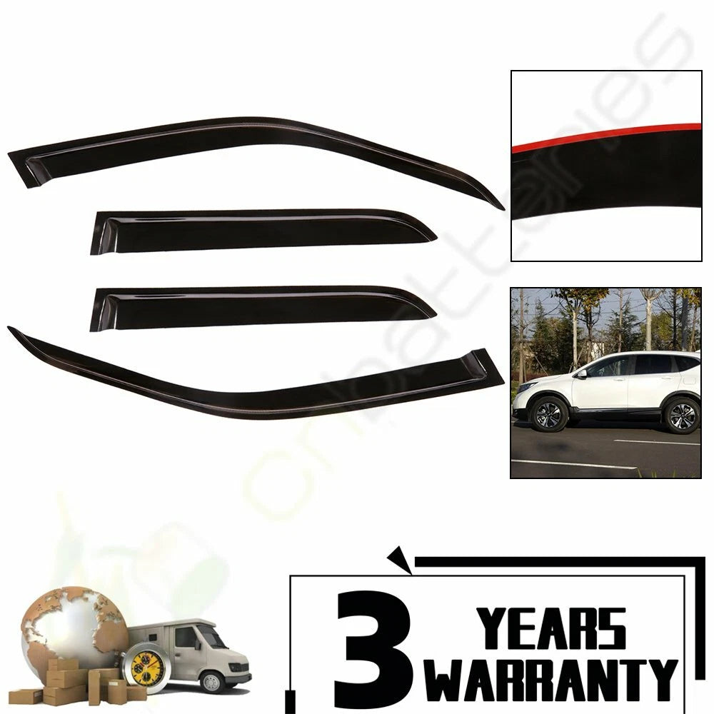 Set of 4 Window Visors for Honda CR-V (2002–2006)