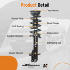 Suspension Kit Front Struts with Control Arms for Lincoln MKX (2007-2015)