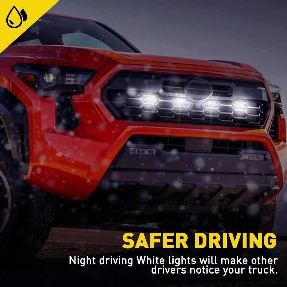 White LED Grille Lights for Toyota Tacoma TRD Off-Road (2024–2025) 53111-AK040 EV