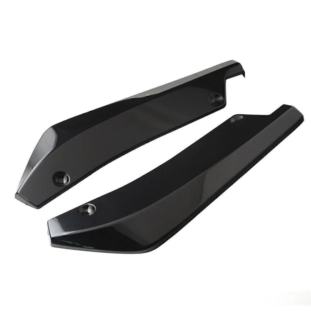 Universal Anti-Scratch Rear Bumper Lip Wrap Diffuser for Car - Black