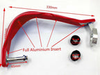 Hand Guards Protector for 110cc 125cc 250cc Dirt Pit ATV Quad Bike (Red)